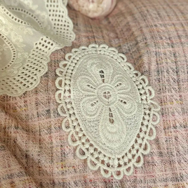 Pink Cotton Lace Bedding