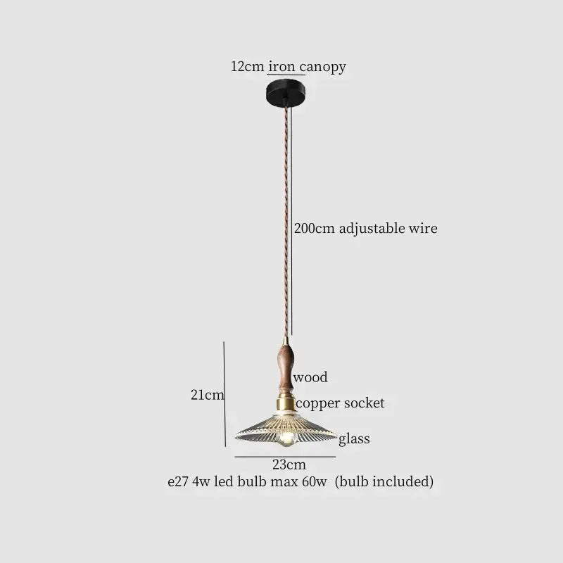 Green Glass Pendant Lamp