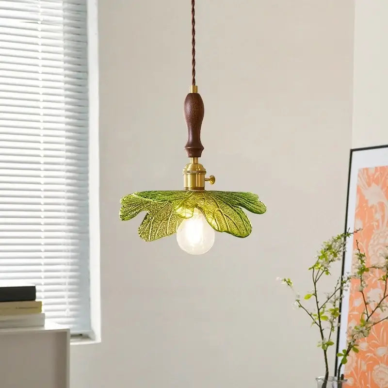 Green Glass Pendant Lamp