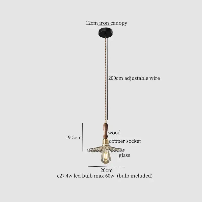 Green Glass Pendant Lamp