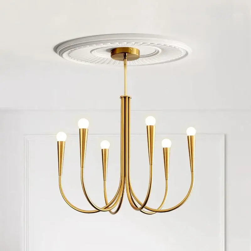 Gold Black Pendant Chandelier