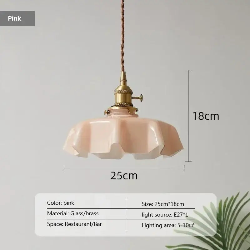 Mint Glass Pendant Light