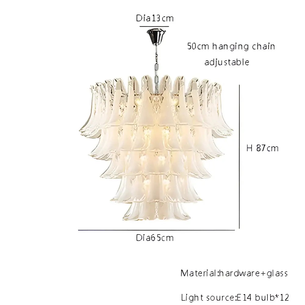 White Glass Polished-Steel Dining Pendant Light