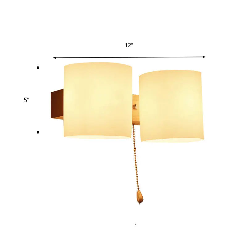 Glass Copper Wall Lamp