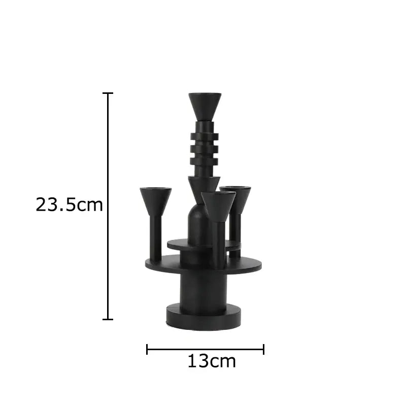 Frosted Metal Candle Holder