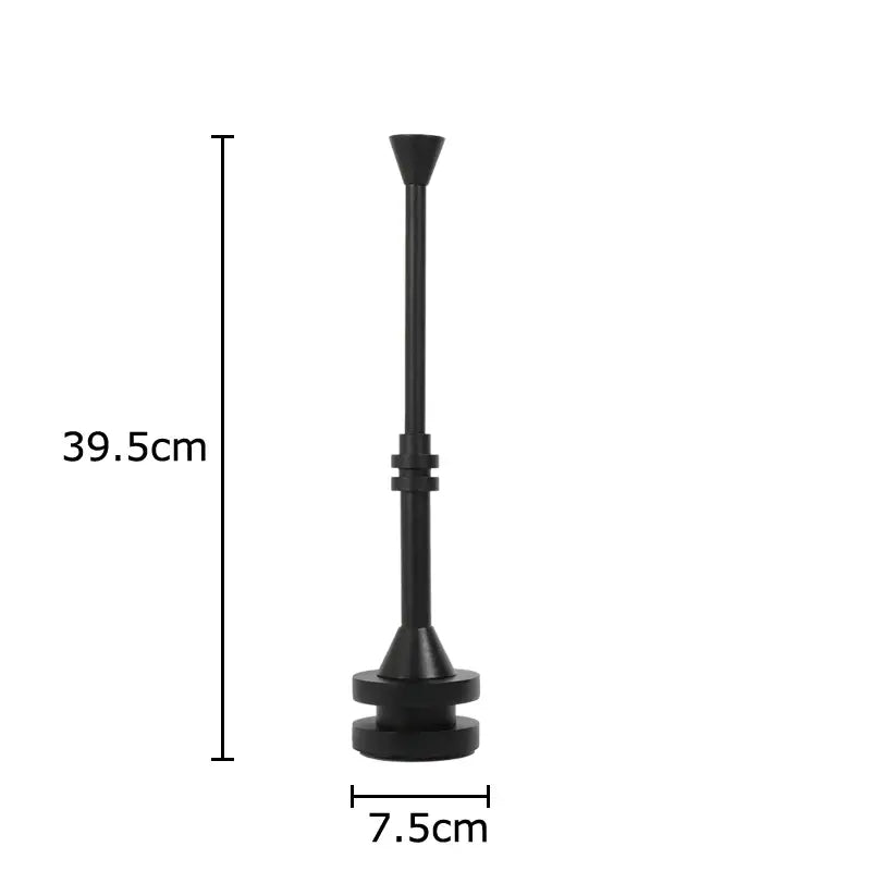 Frosted Metal Candle Holder