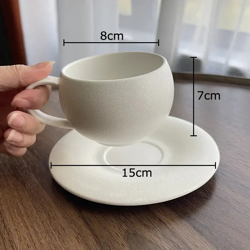 White Ceramic Cup Set