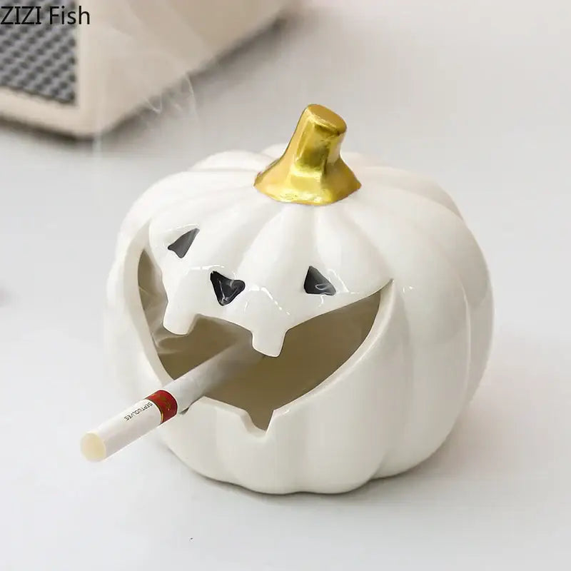 Ceramic Pumpkin Ashtray