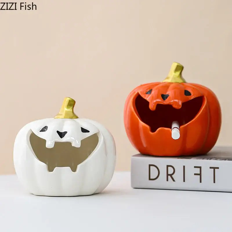 Ceramic Pumpkin Ashtray