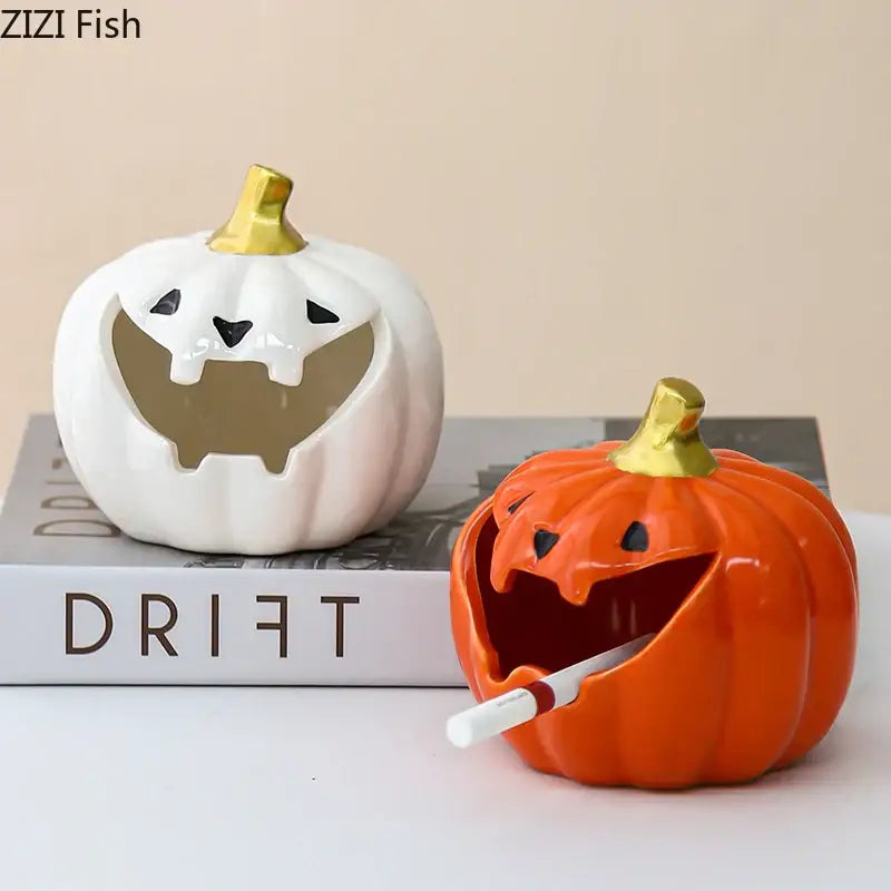 Ceramic Pumpkin Ashtray