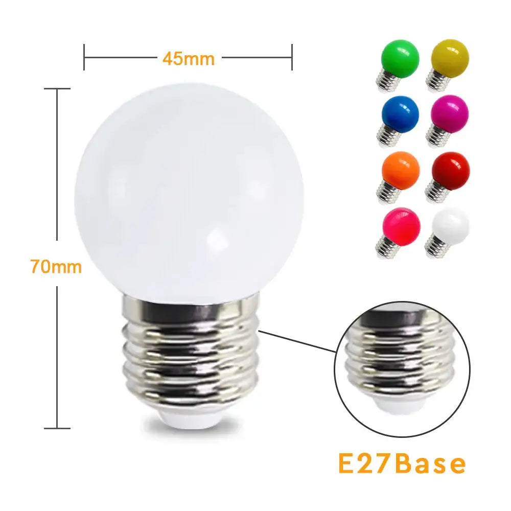White Globe String Lights