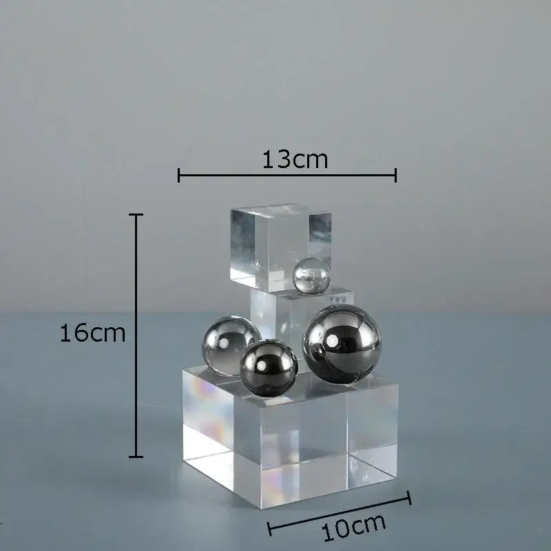 Acrylic Silver Ball Ornament