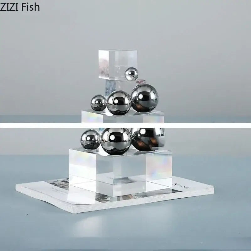 Acrylic Silver Ball Ornament