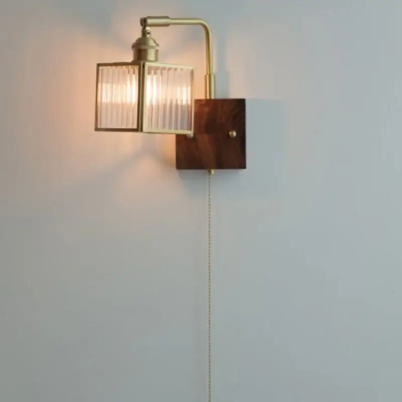 Blue Brass LED Sconce