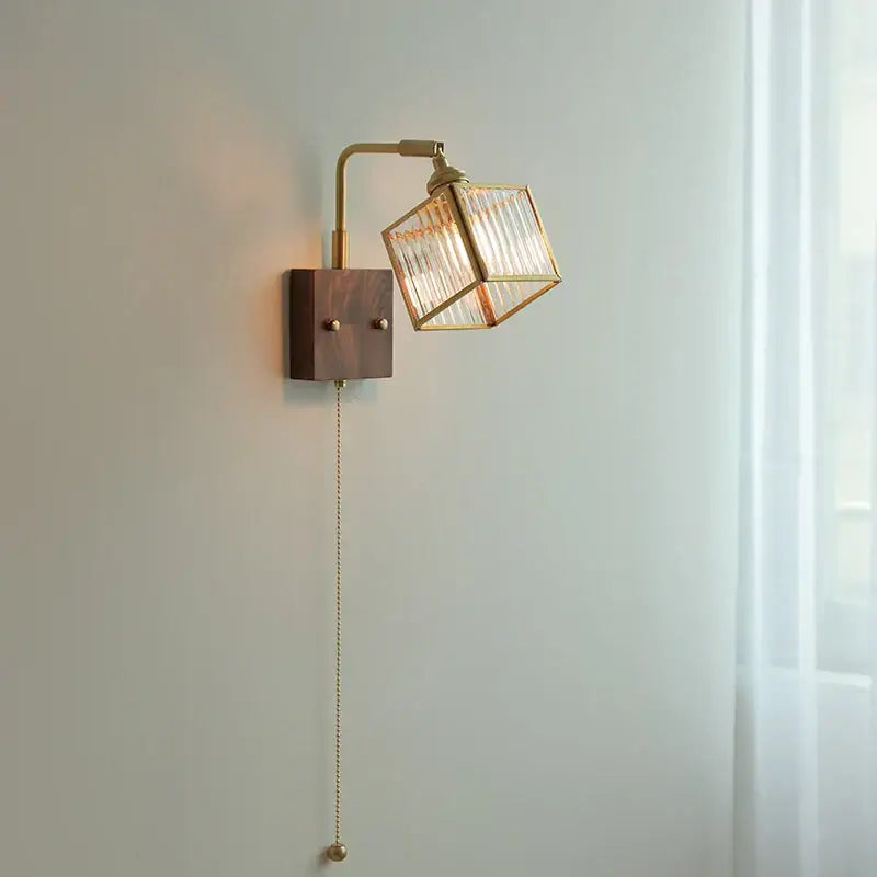 Blue Brass LED Sconce