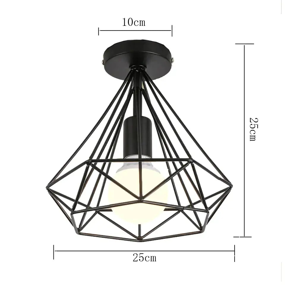 Iron Cage Ceiling Light