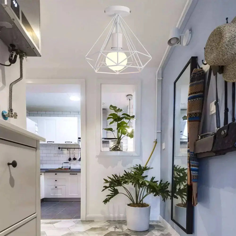 Iron Cage Ceiling Light