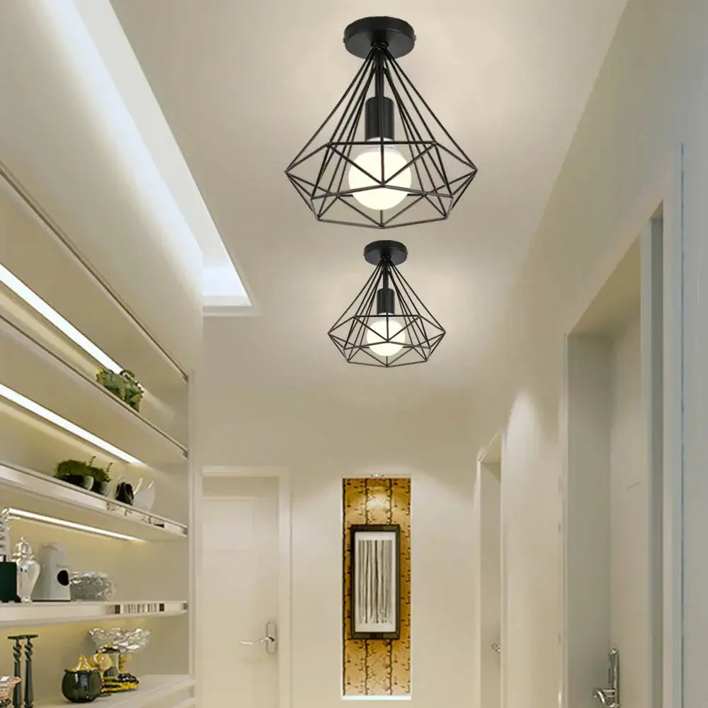 Iron Cage Ceiling Light