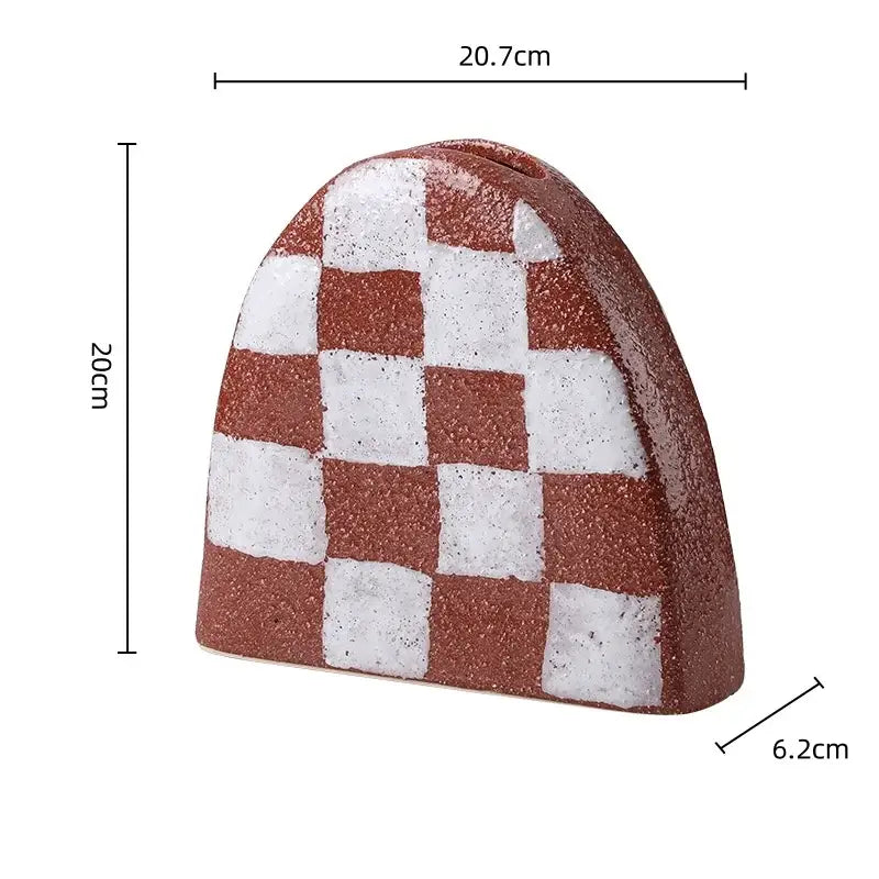Ceramic Geometric Vase Set