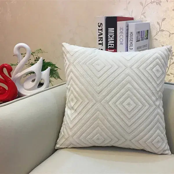 Grey Chenille Cushion Cover