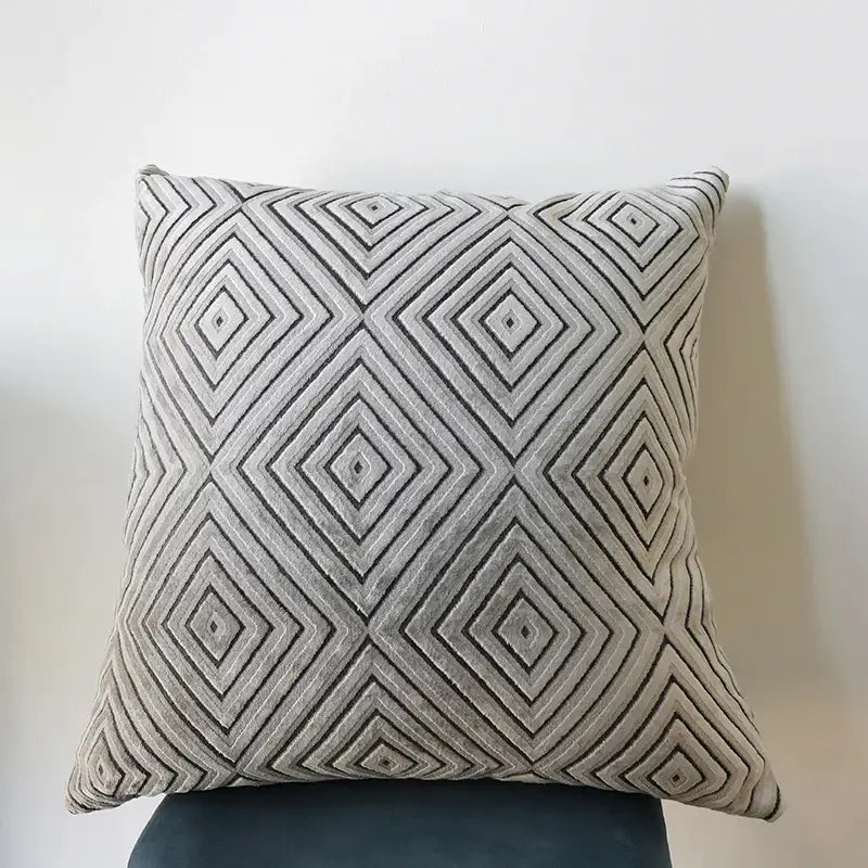 Grey Chenille Cushion Cover