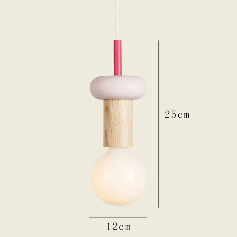 Colorful Wooden Pendant Light