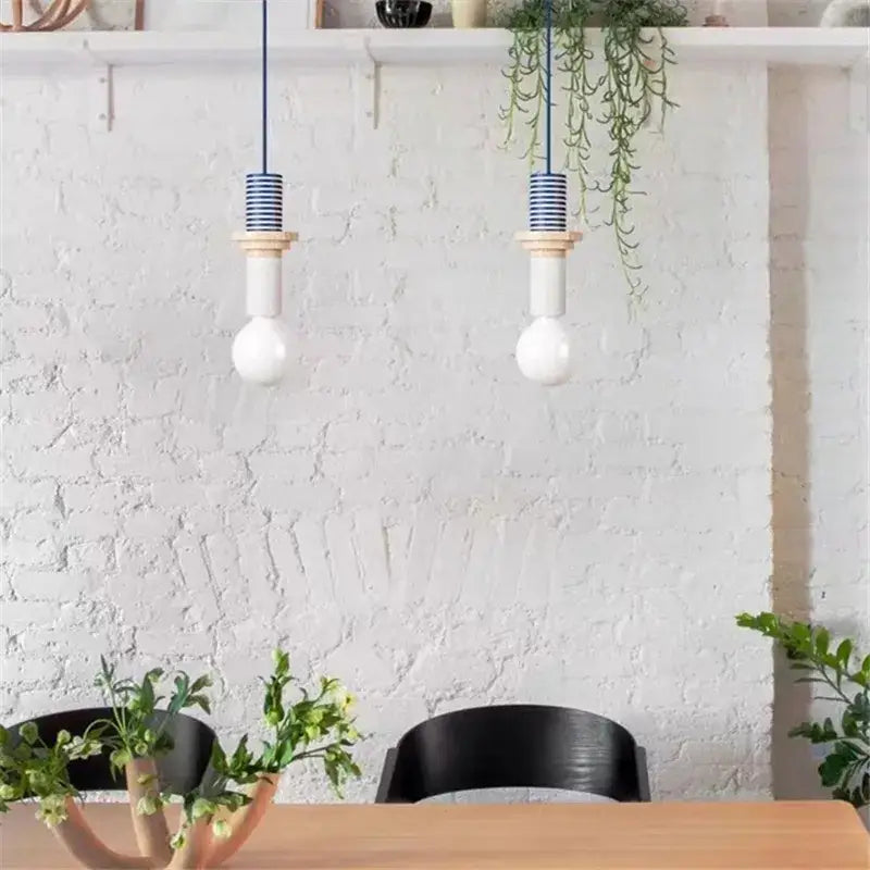 Colorful Wooden Pendant Light