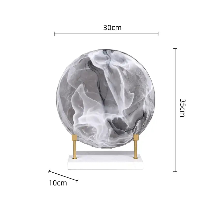 Marble Glass Orb Figurines