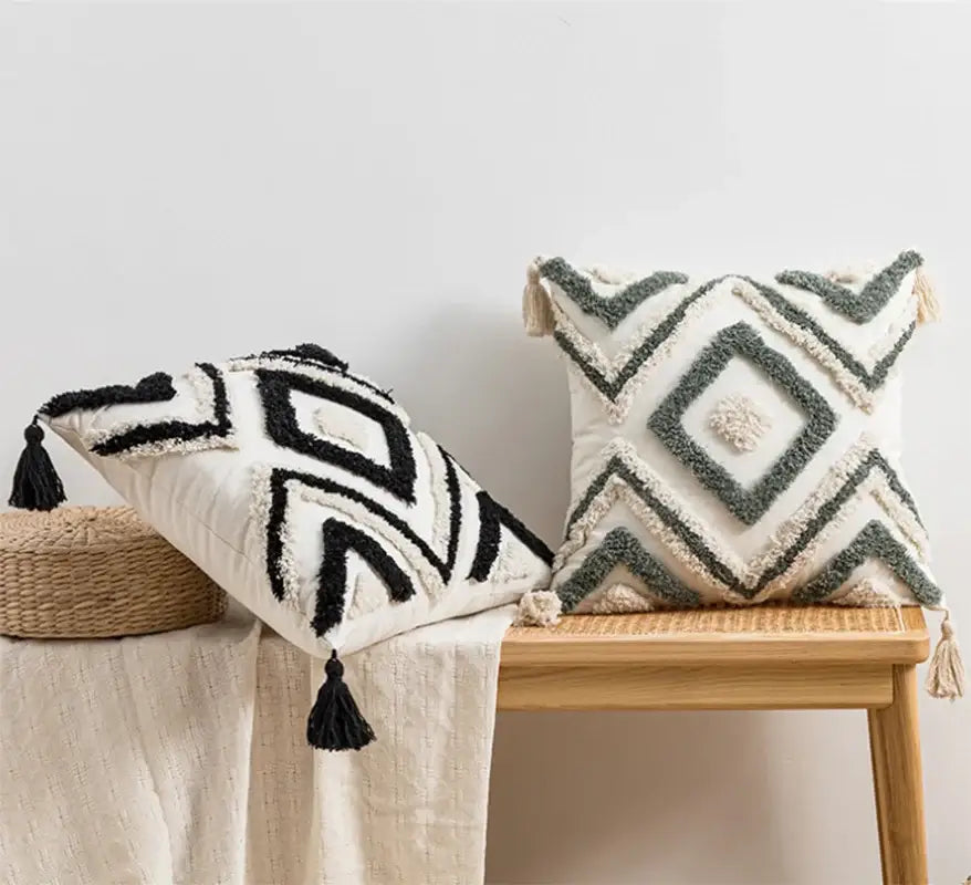 Boho Geometric Cushion Cover