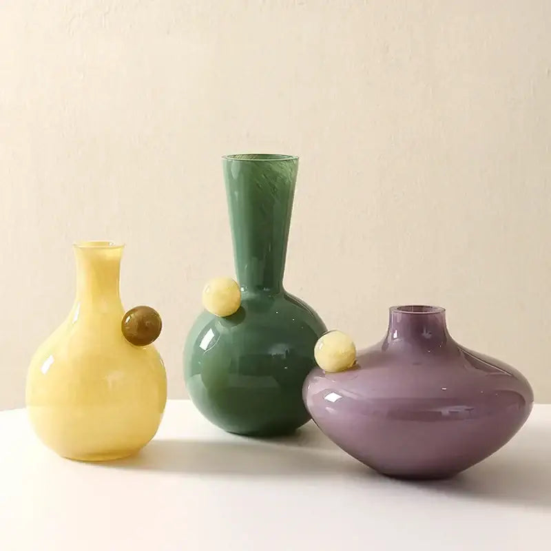 Clear Geometric Sphere Vases