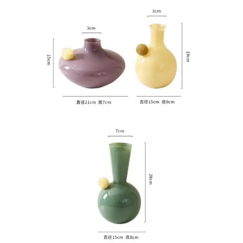 Clear Geometric Sphere Vases