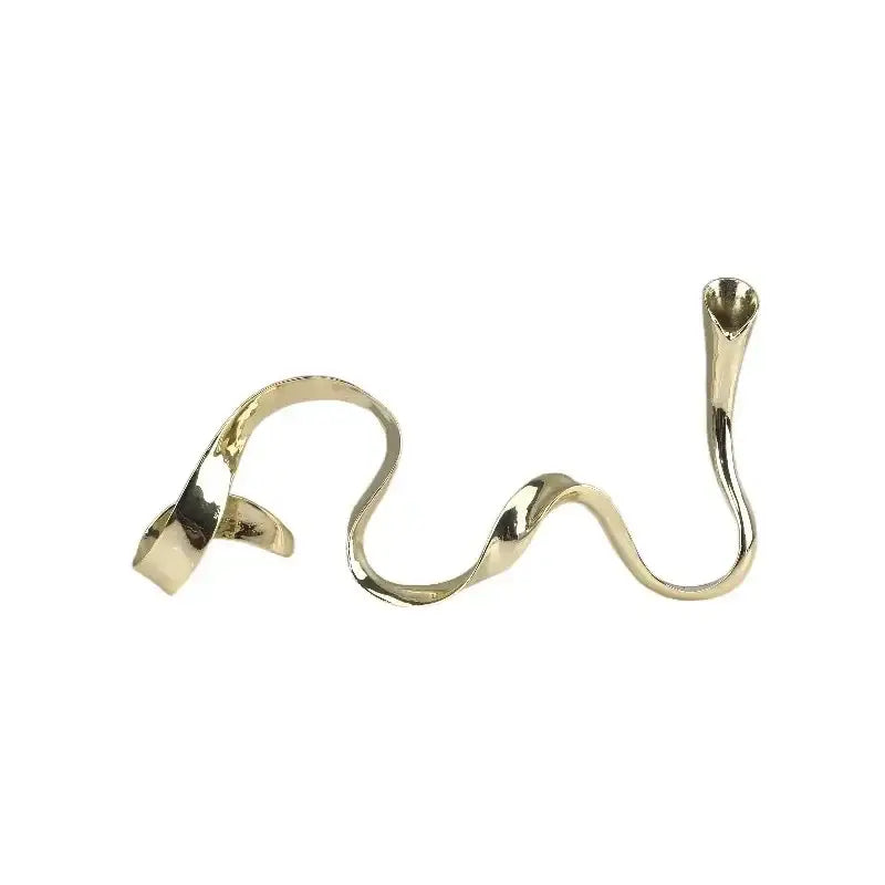 Gold Silver Geometric Candlestick