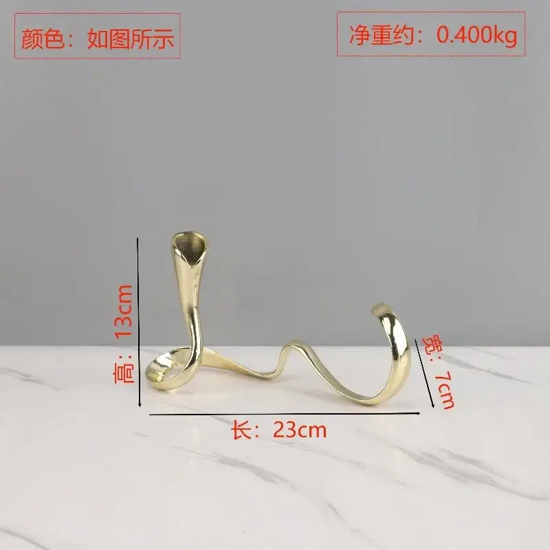 Gold Silver Geometric Candlestick