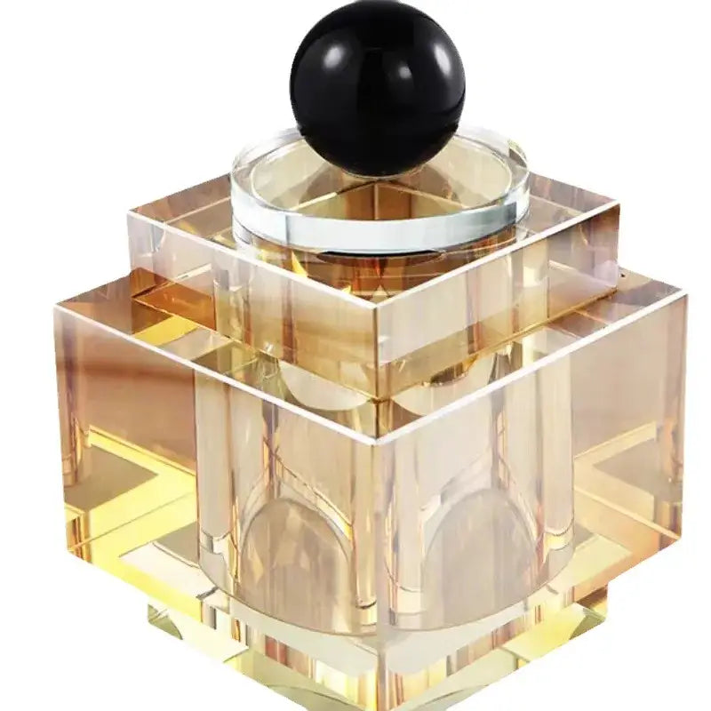Crystal Geometric Storage Jar
