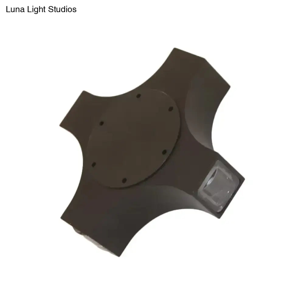 Bronze Geometric Wall Sconce