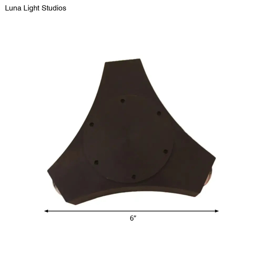 Bronze Geometric Wall Sconce
