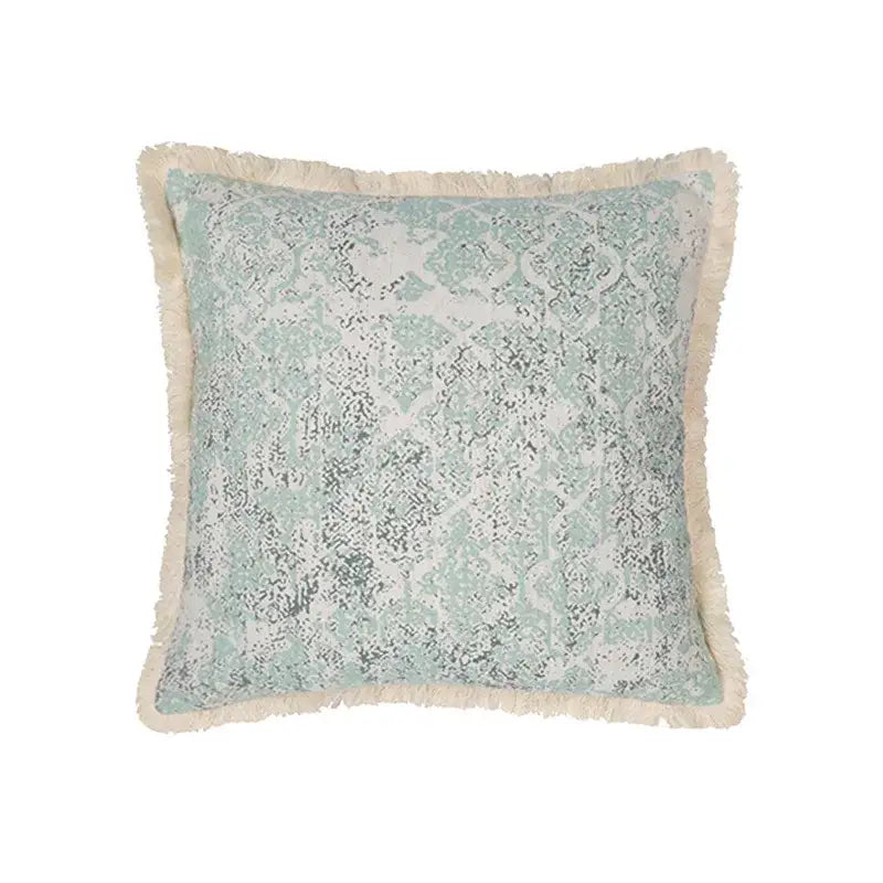 Mosaic Cotton Tassel Cushion