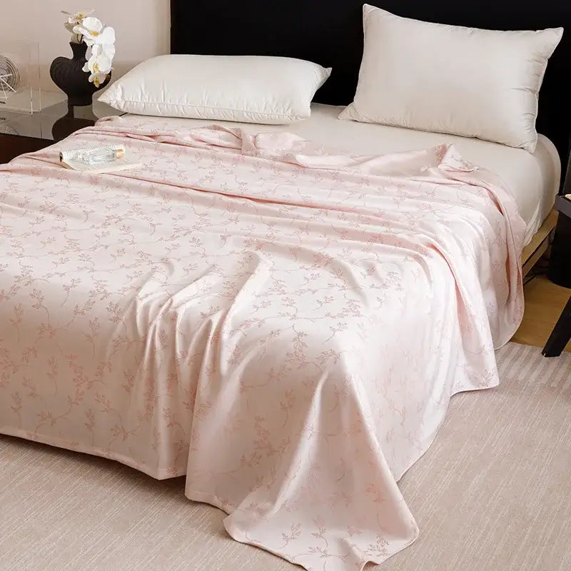 Pink Bamboo Summer Blanket