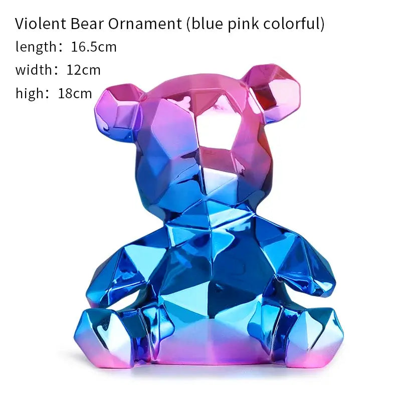 Electroplated Teddy Bear Sculpture