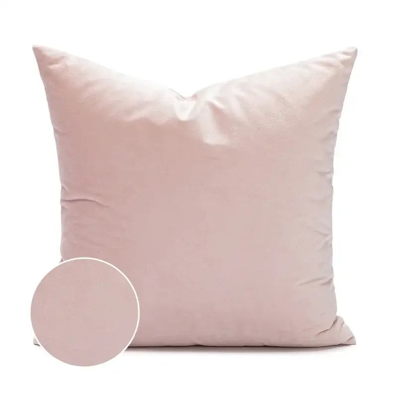 Pink White Embroidered Pillow