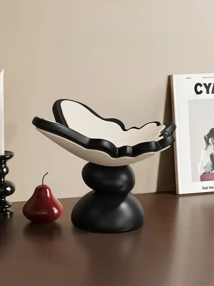 Black Resin Butterfly Tray
