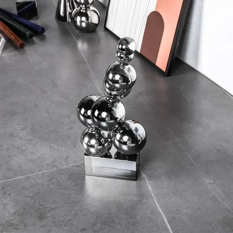 Silver Blue Crystal Ball