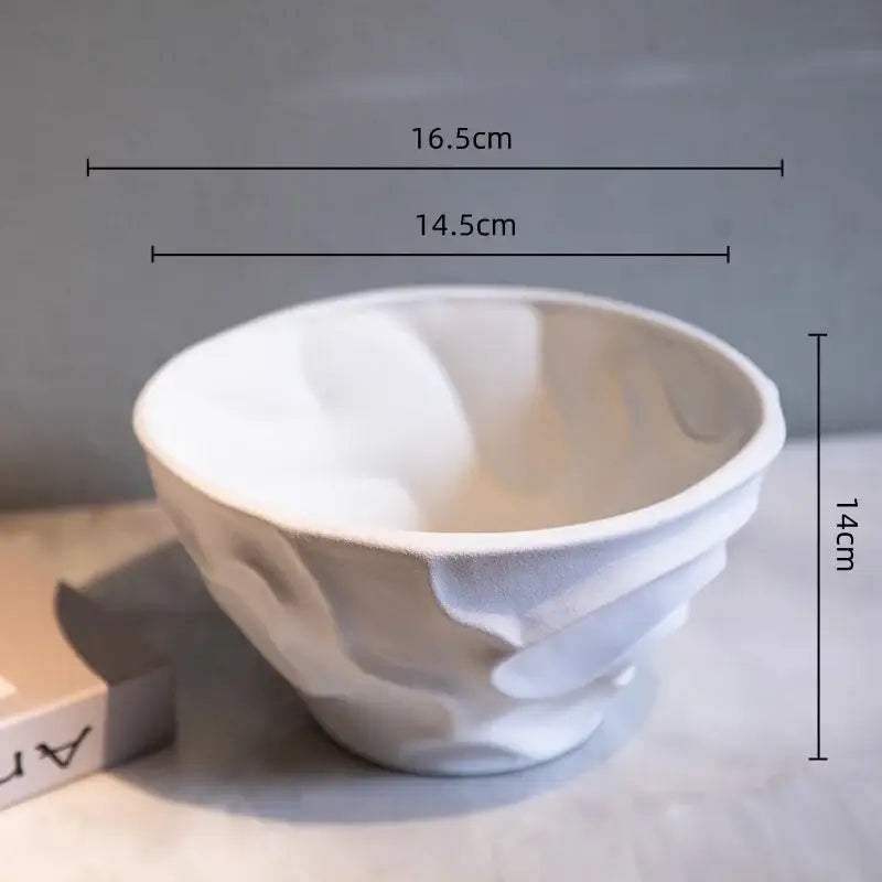 White Ceramic Spiral Platter