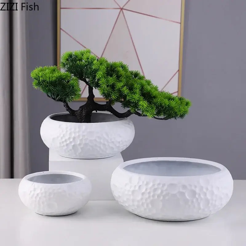 Stacked Ceramic Vase Trio