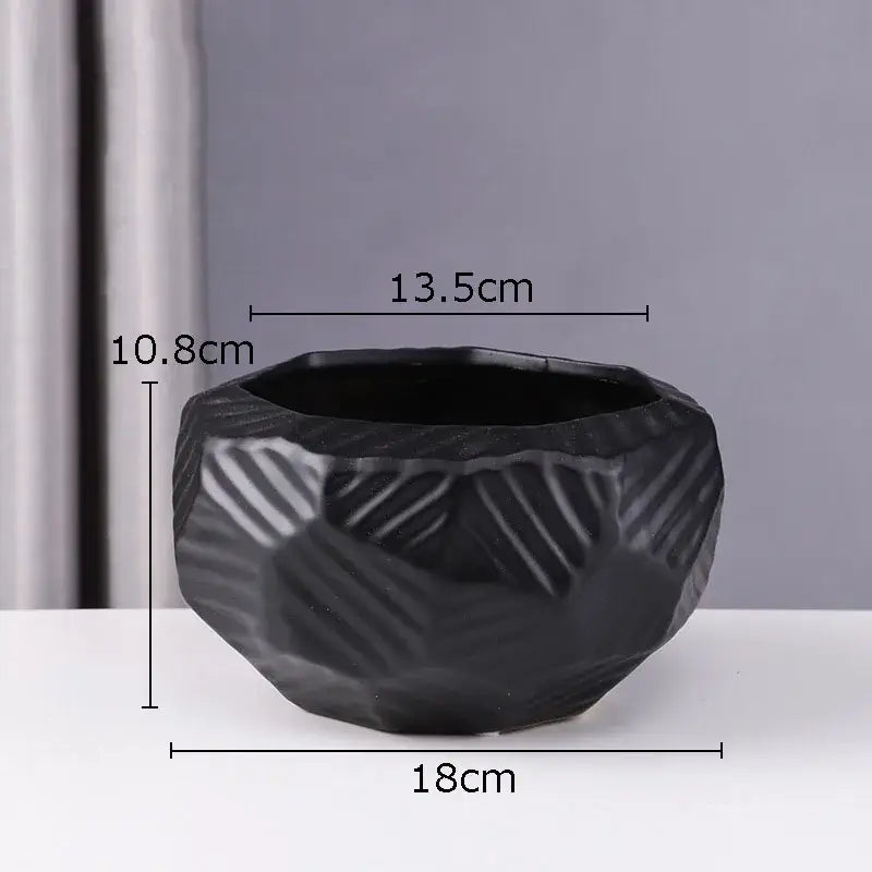 Stacked Ceramic Vase Trio
