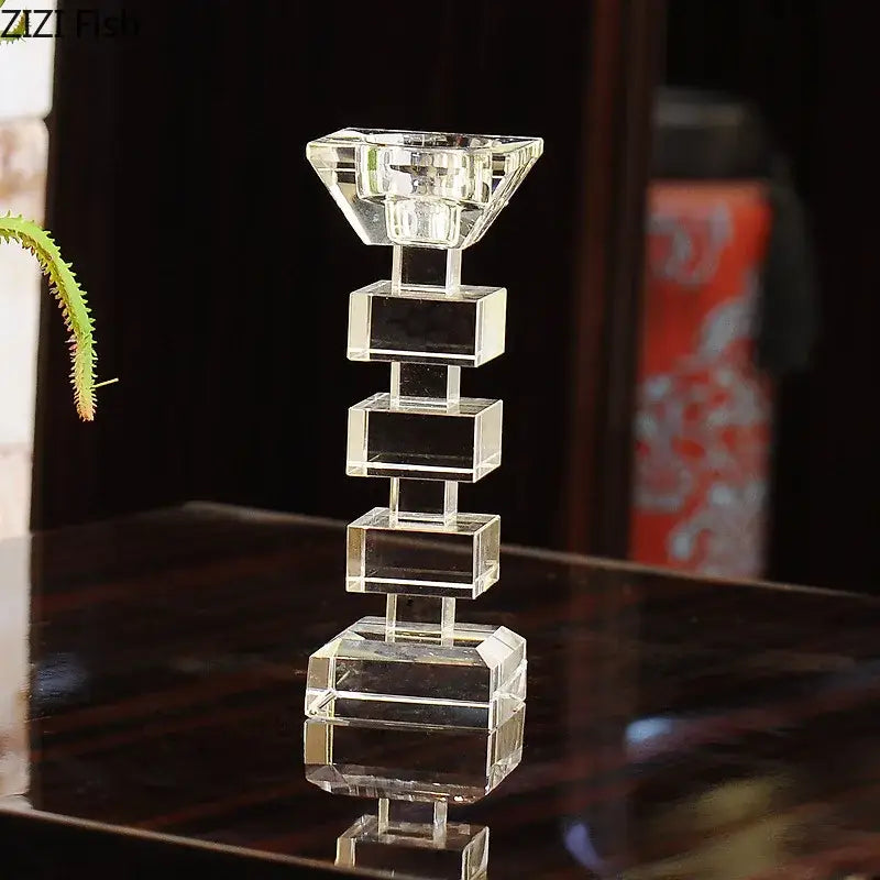 Crystal Cube Candle Holder