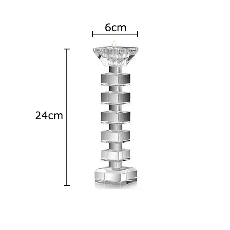Crystal Cube Candle Holder