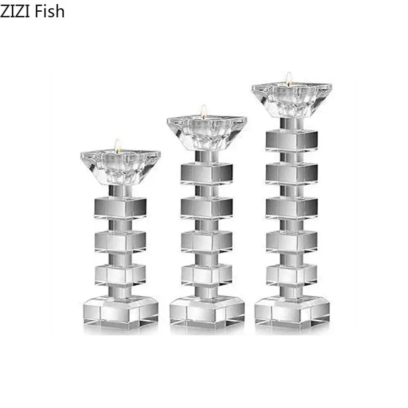 Crystal Cube Candle Holder