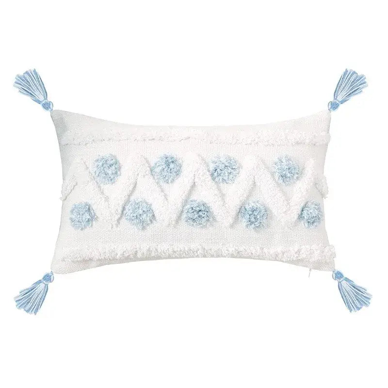 Light Blue Star Pillow Covers