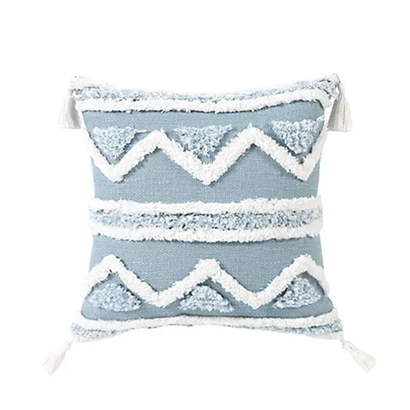 Light Blue Star Pillow Covers